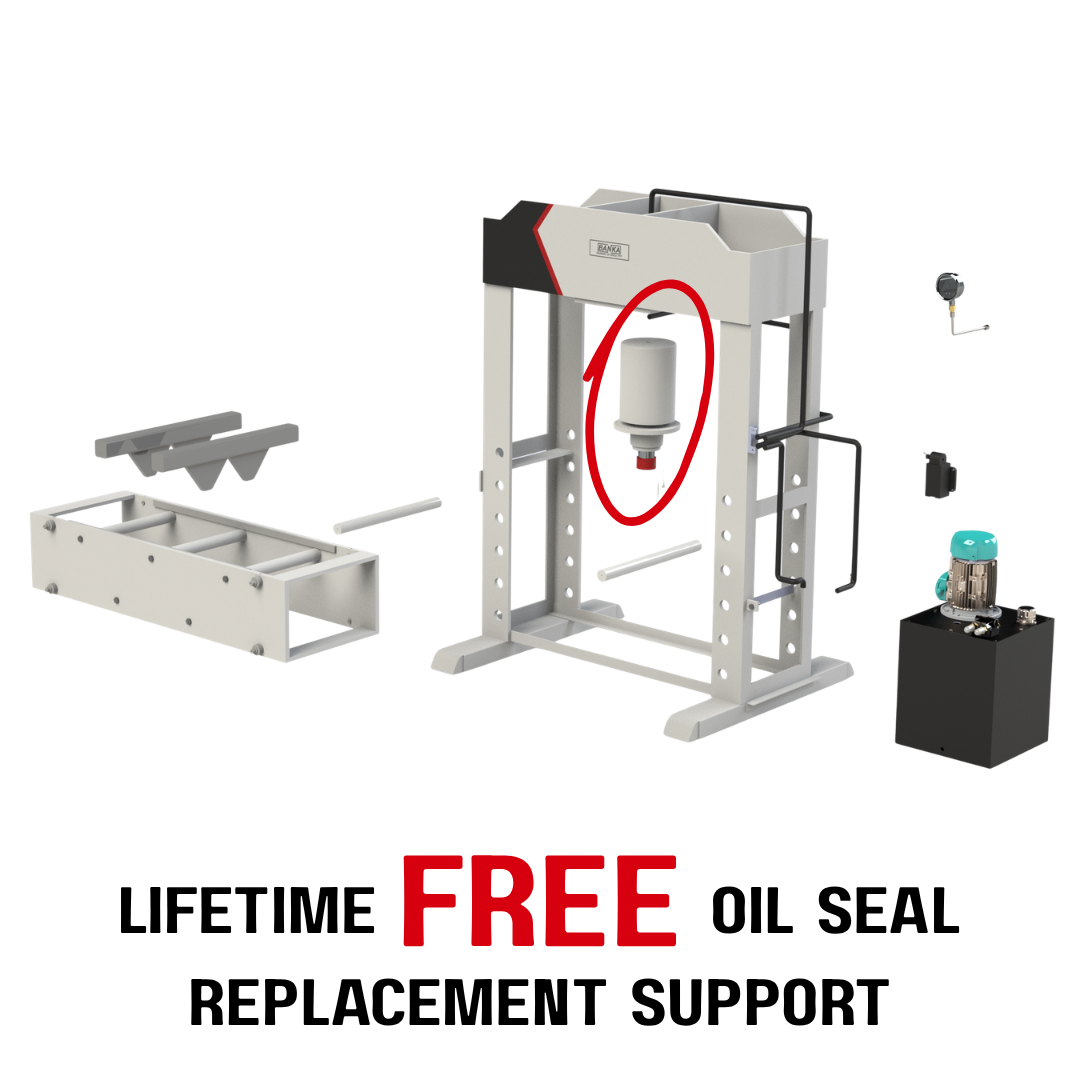 Lifetime free oil seal replacement support
