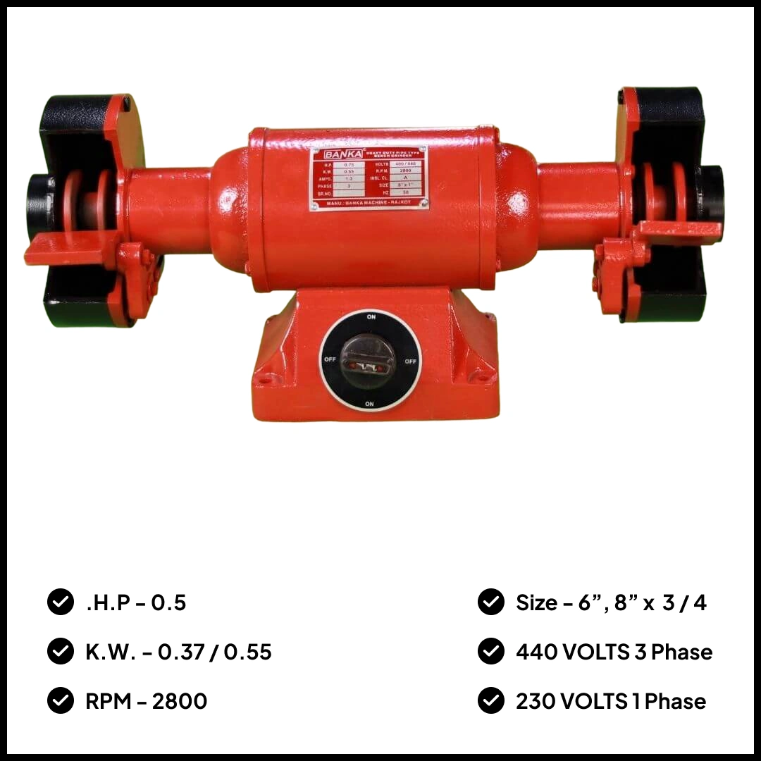 Bench Grinder Heavy Duty 0.75 HP