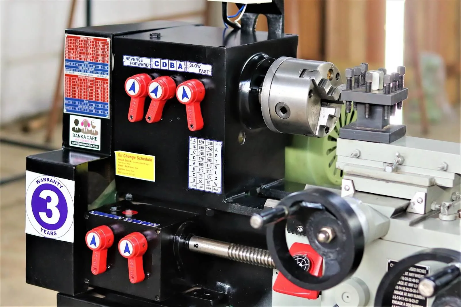 Mini Lathe Made in India by Banka Machine