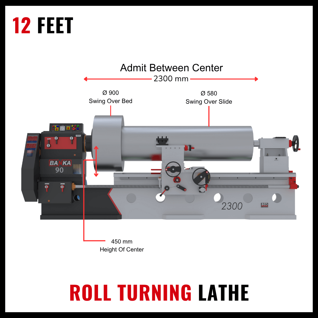 Heavy Duty Lathe Machine – Model 90 BANKA