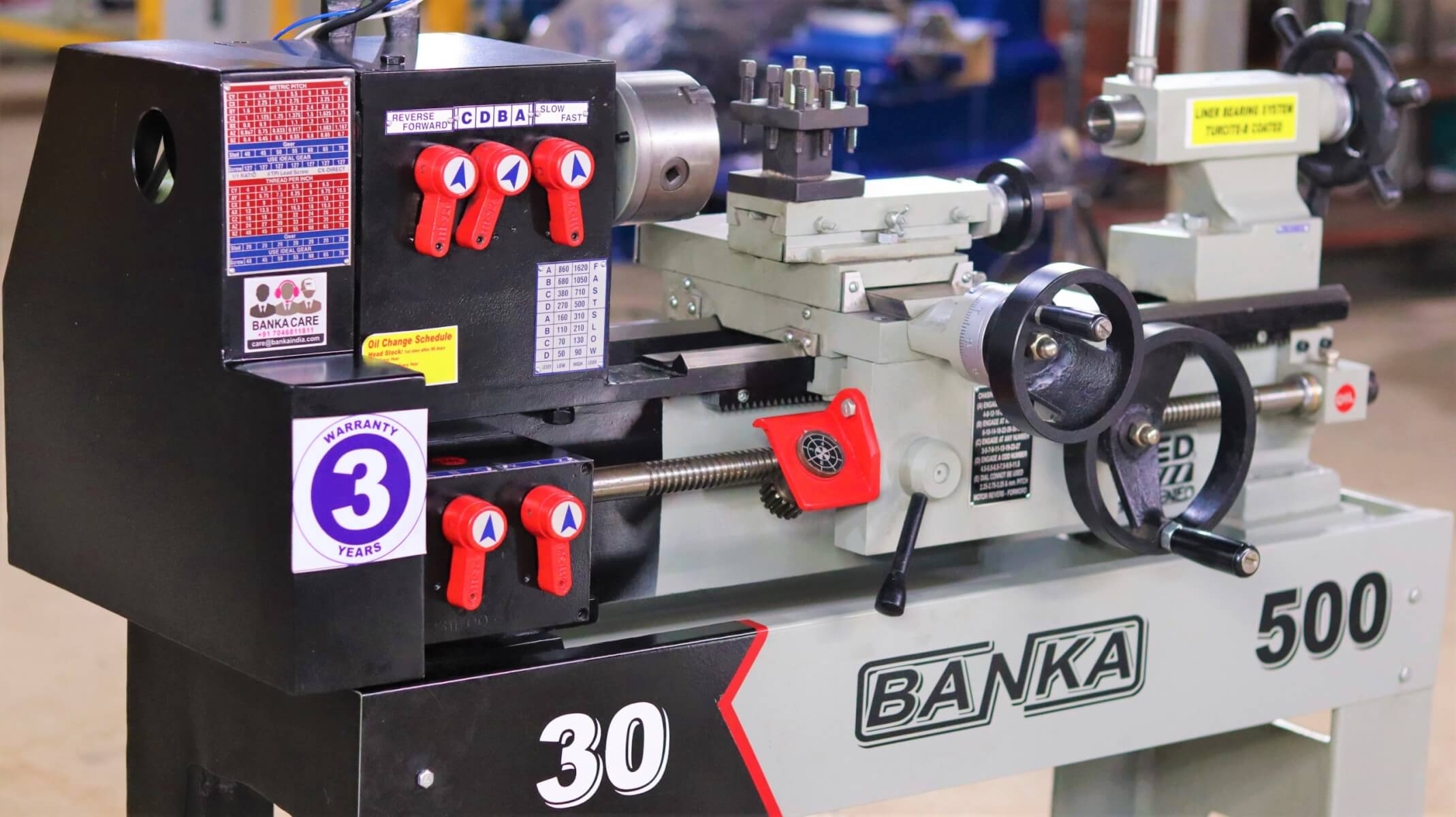 Banka 30 – MINI / BENCH / BABY LATHE MACHINE – 3 Feet For Tool Room / Hobby Purpose – Chhoti Lathe – DIY Lathe – image 4