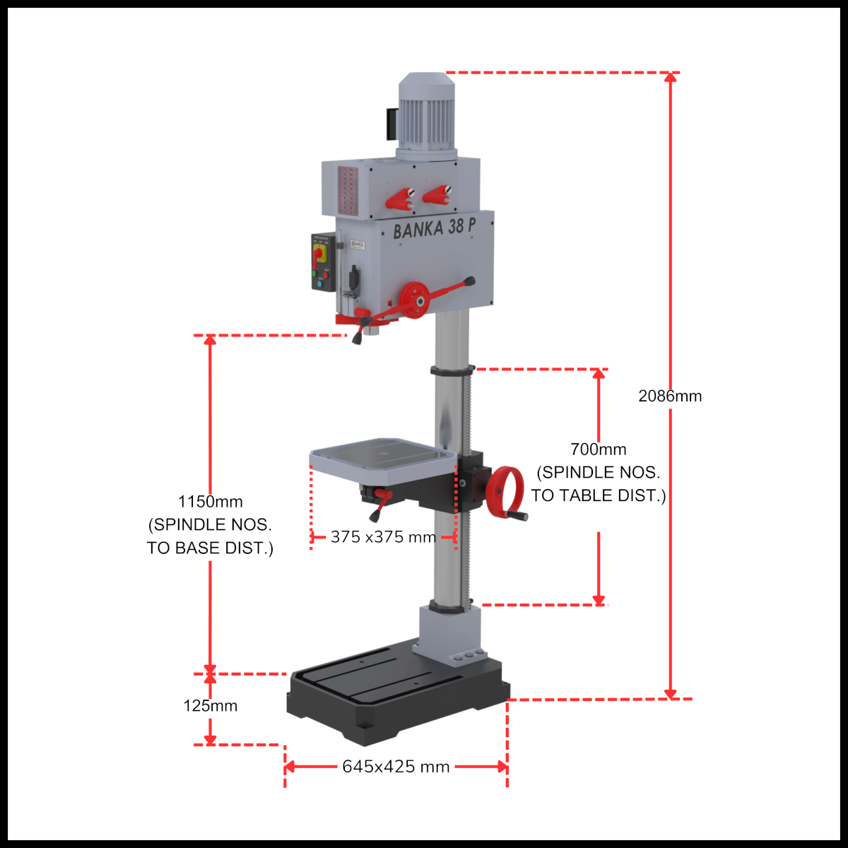 ALL GEARED PILLAR DRILL 40mm – Auto