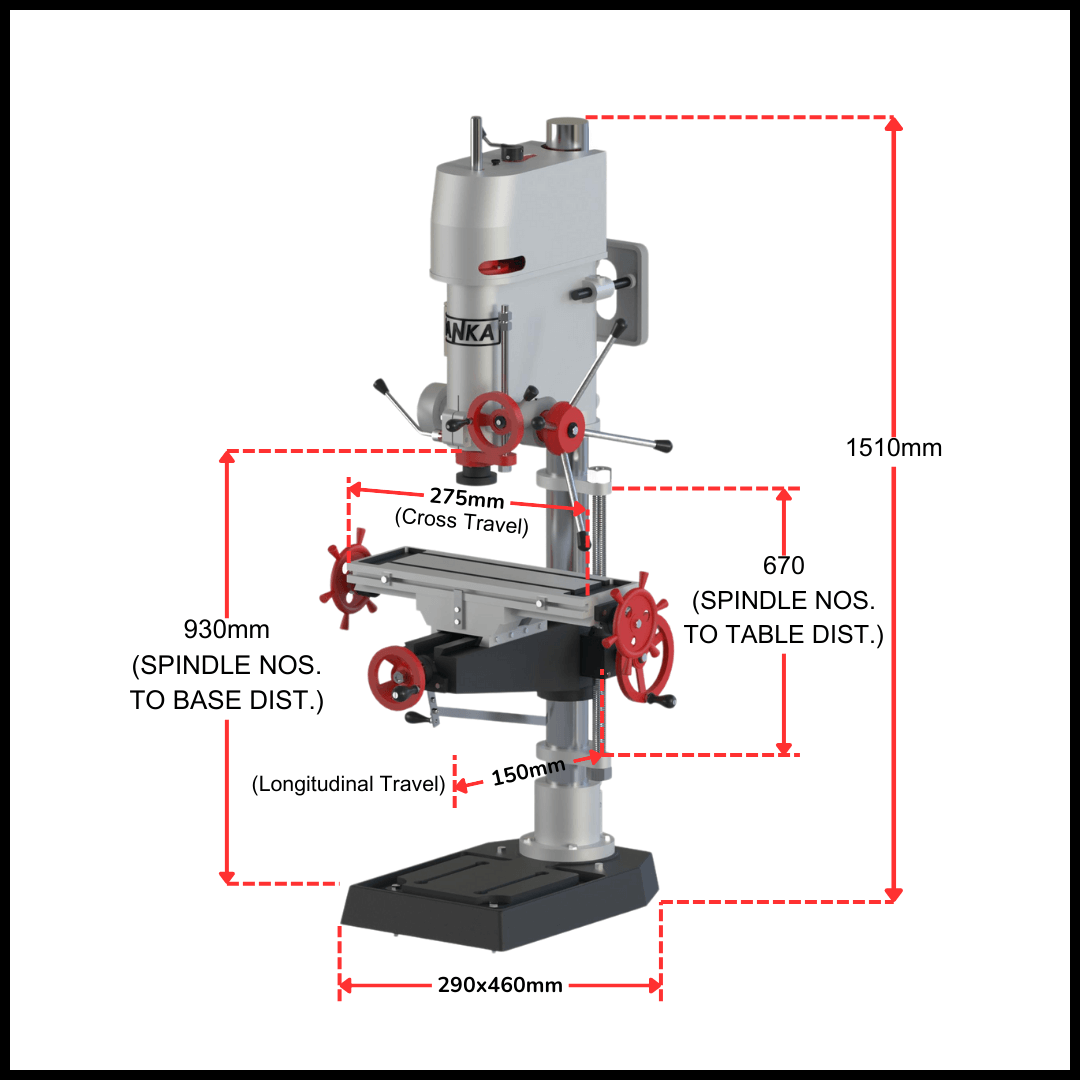 DCM 19 mm- Drilling Cum Milling Combo – Drilling Capacity 19 mm