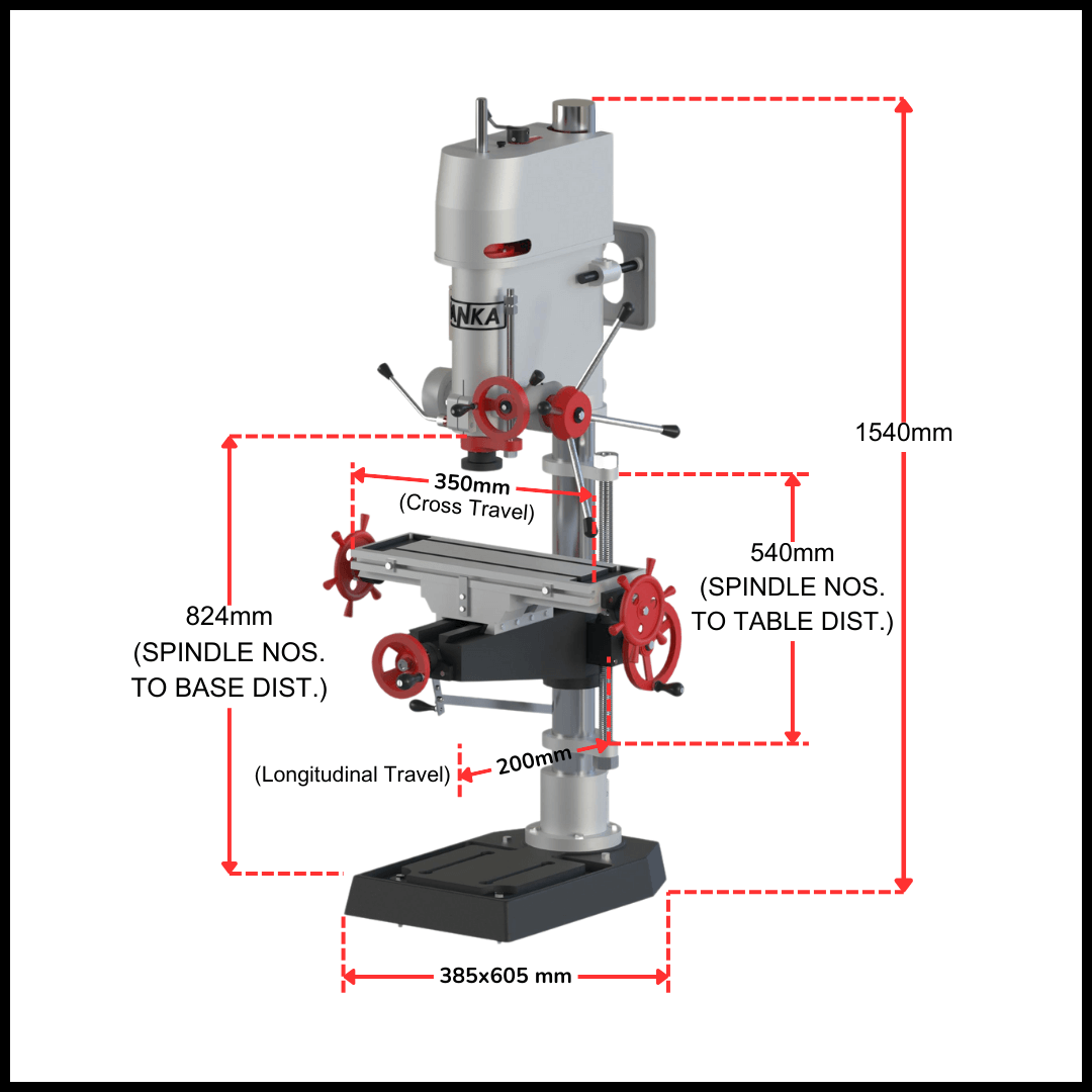 DCM 25 mm – Drilling Cum Milling
