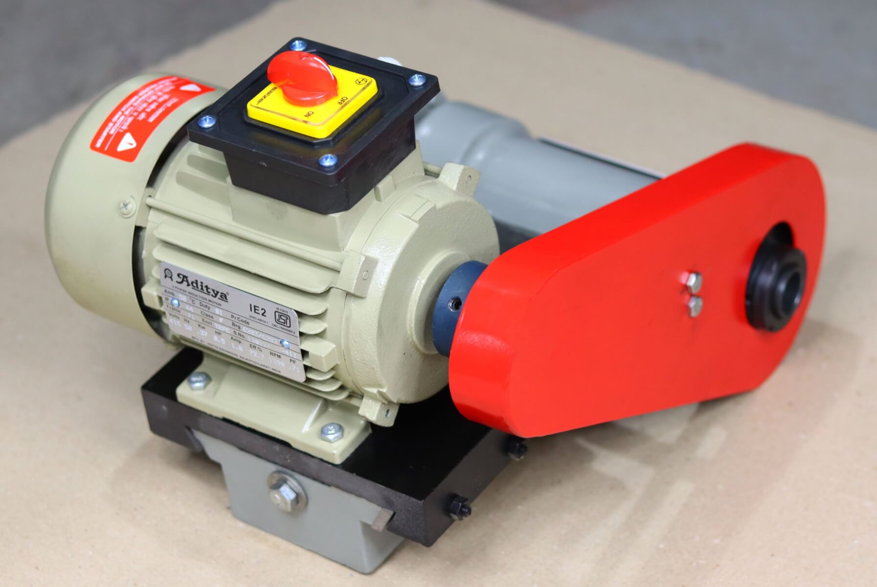 A.KEY WAY ATT WITH MOTOR & CHUCK 110 MM – image 2