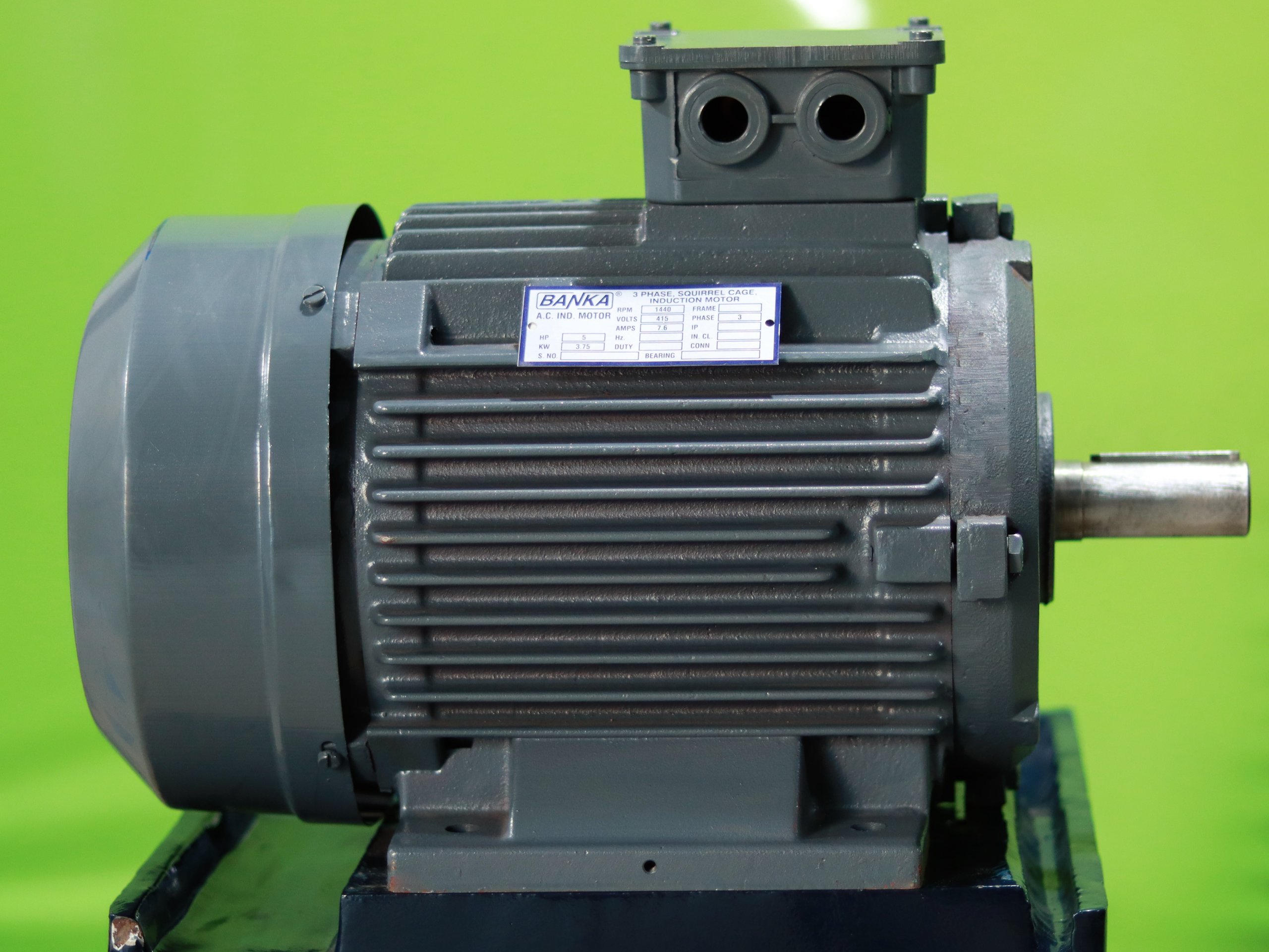 Electric Motor 2/3/5 HP Standard ISI - Banka Machine
