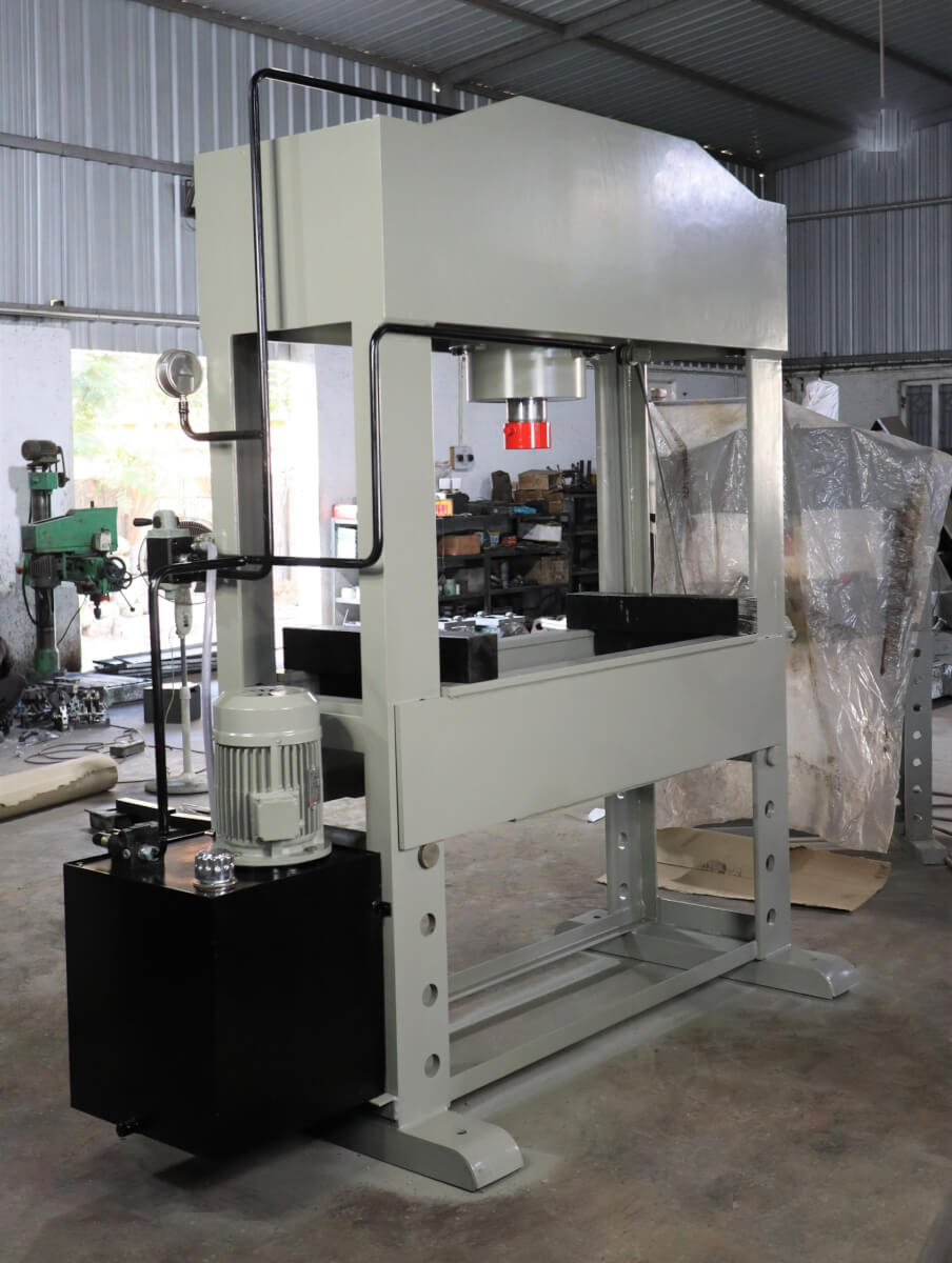 Hydraulic Press machine- Cylinder Machine -Pillar type - Stand Press -  Power Pack - Punching - 100 Ton Capacity - Banka Machine