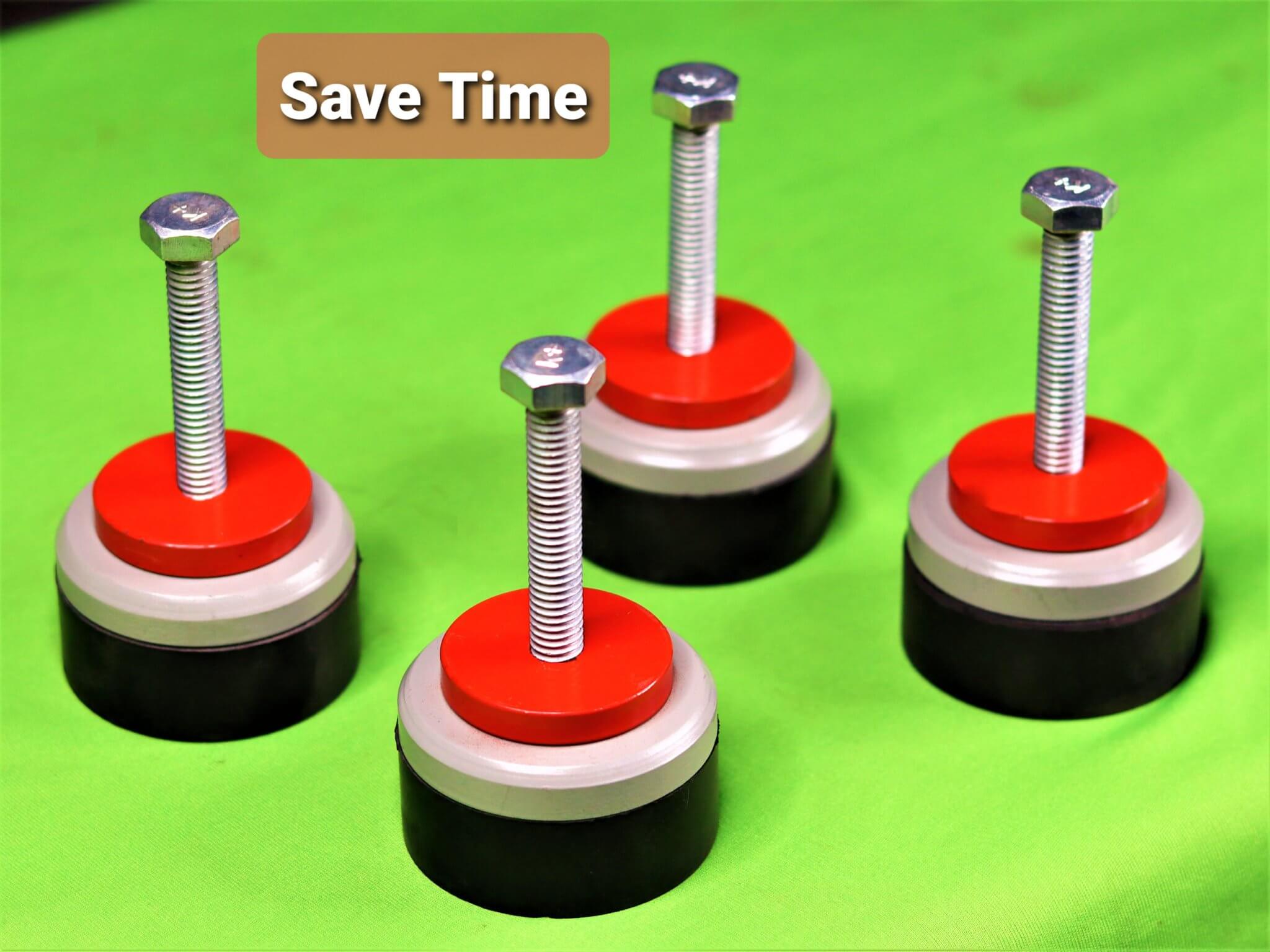 Lathe Vibration Dumping Pad 4 Pcs/Set Banka Machine