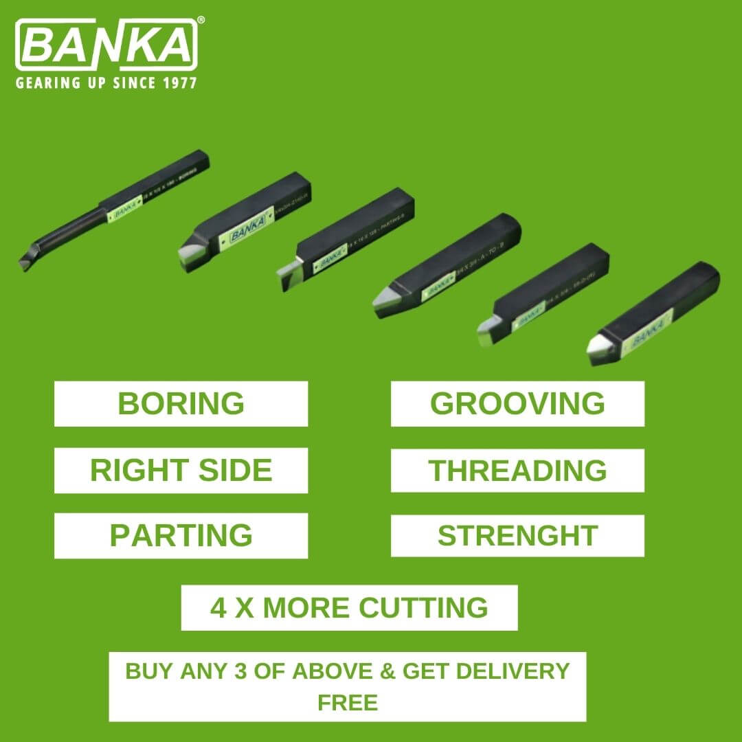 Lathe Cutting Tools 3 Pcs Set Banka Machine
